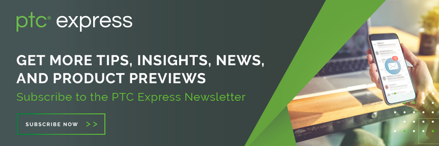 PTC Express 뉴스레터를 구독하여 월간 팁, 인사이트, 뉴스 및 제품 리뷰를 확인해 보세요.